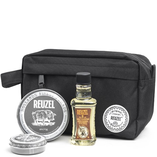 Мужской набор Reuzel Pigs Can Fly 2022 Extreme: шампунь и две матовые помады экстрасильной фиксации 